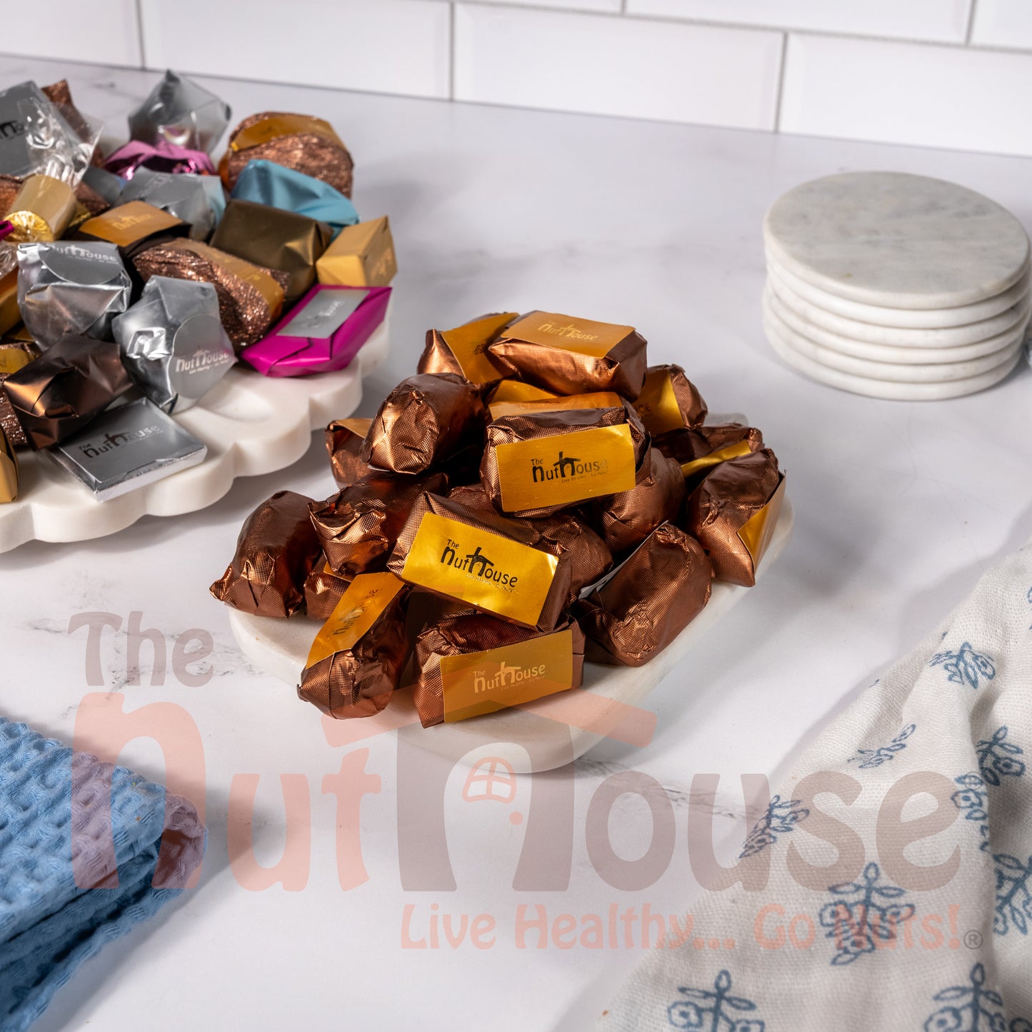 Chocolate Covered Almond Stuffed Dates