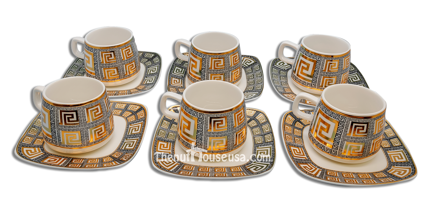 Designer 4 Turkish Coffee set 6pc (T3)