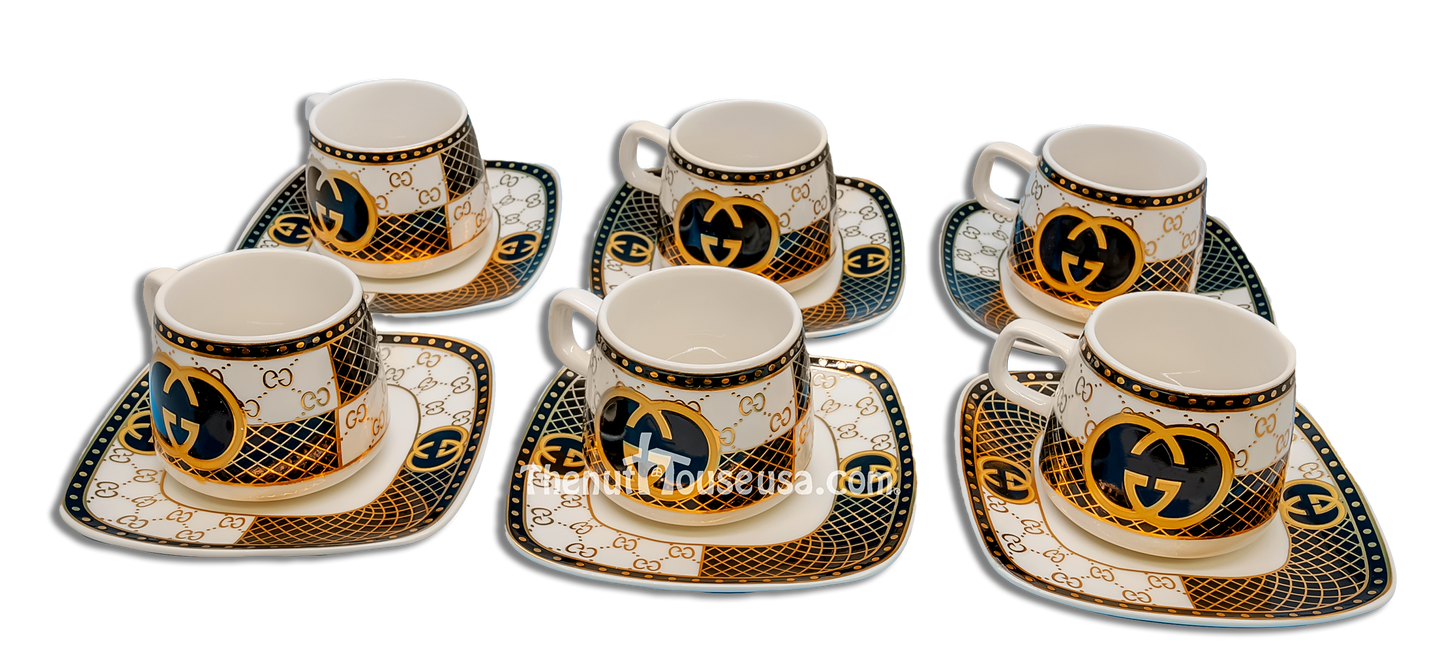 Designer 6 Turkish Coffee set 6pc( A3 )