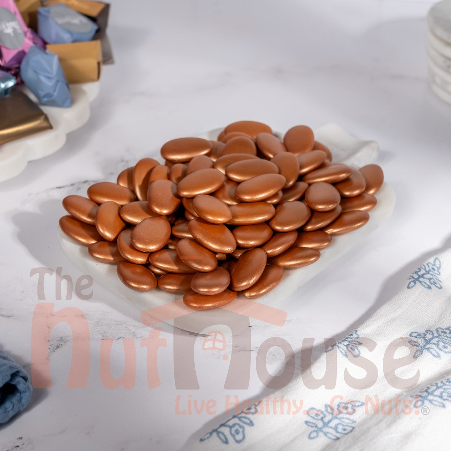bronze Almond Shaped Chocolates