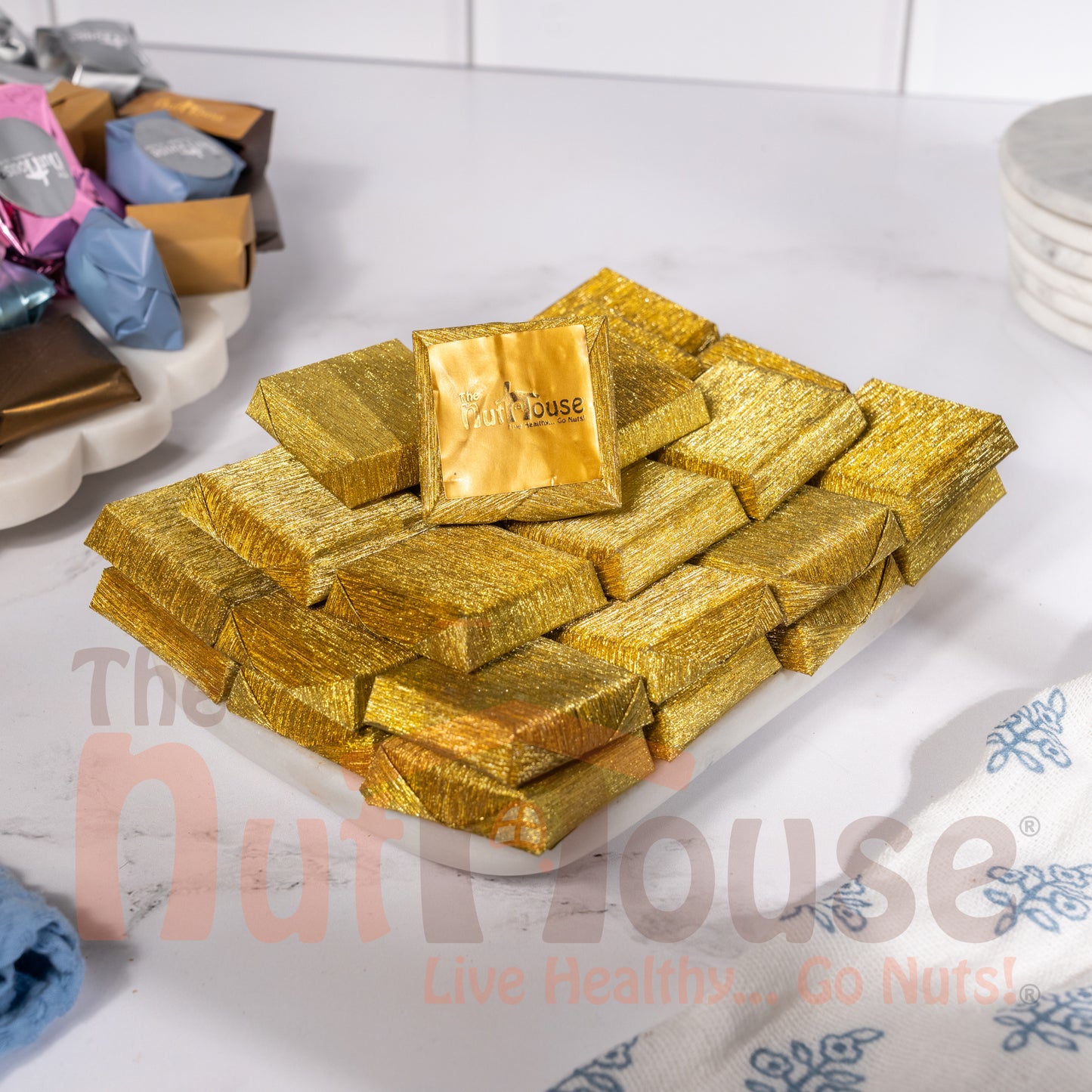 Chocolate Covered Crushed Nuts with Hazelnut Cream - GOLD