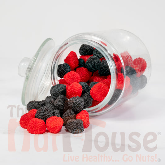 Crunchy Red & Black Gummies