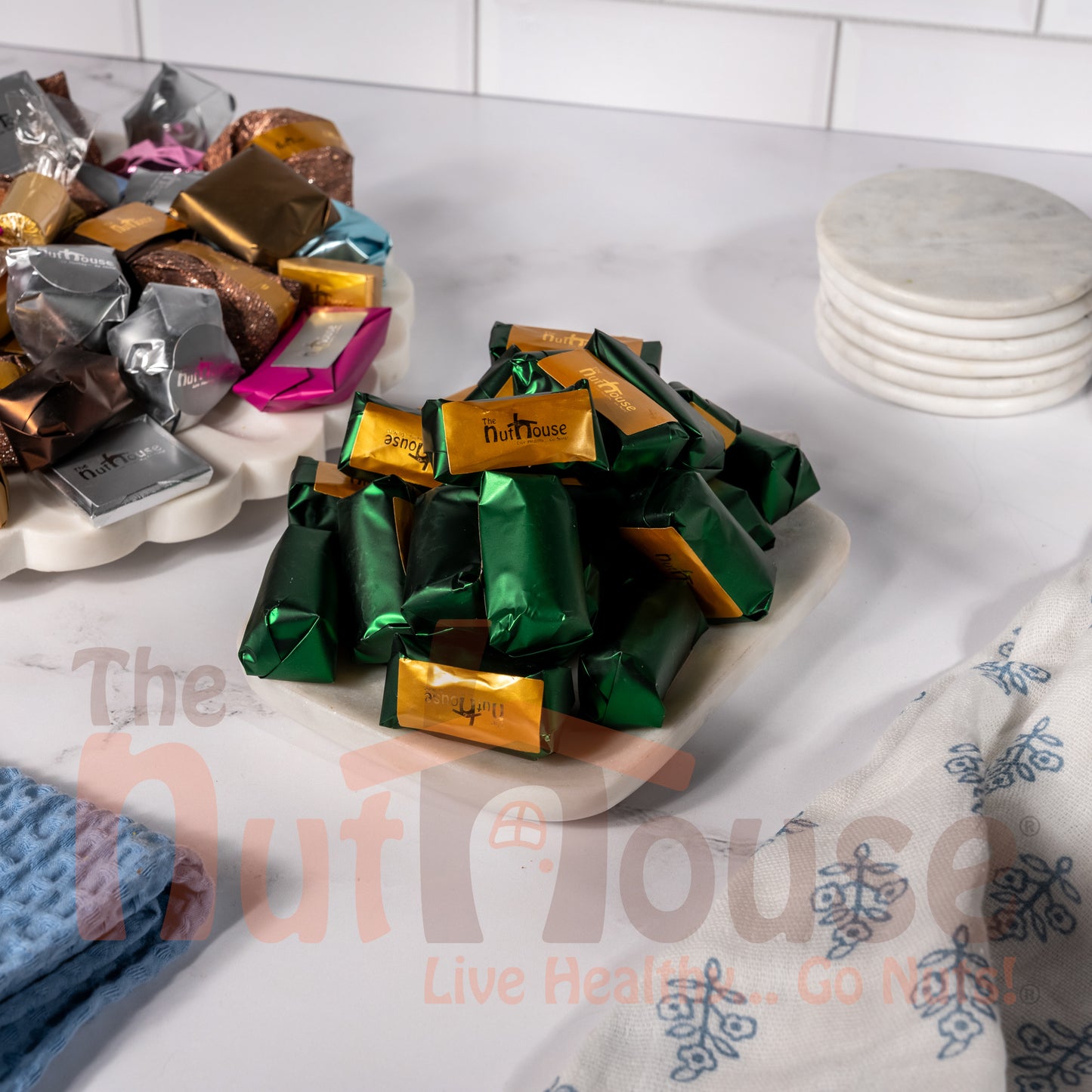 Pistachio cream with chocolate wafer