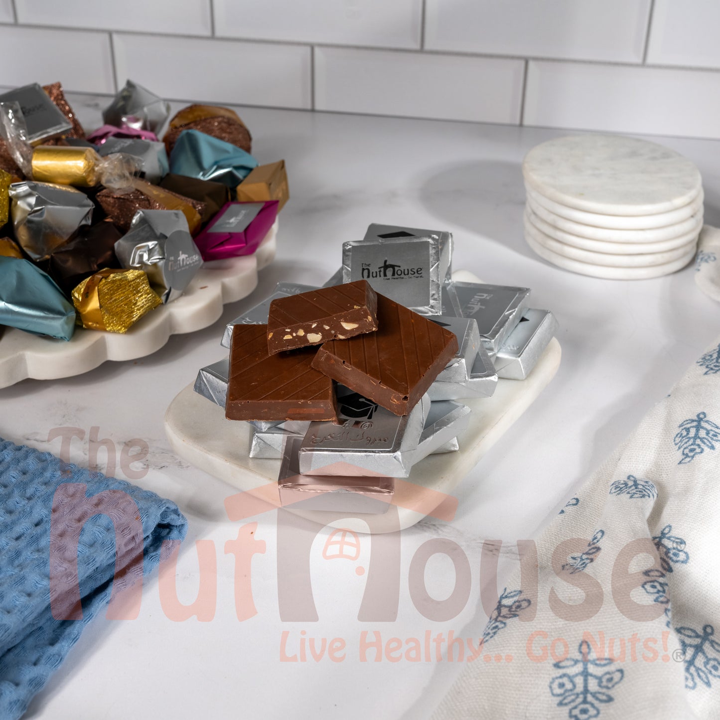 Silver Graduation Chocolate Crushed Nuts & Hazelnut Cream