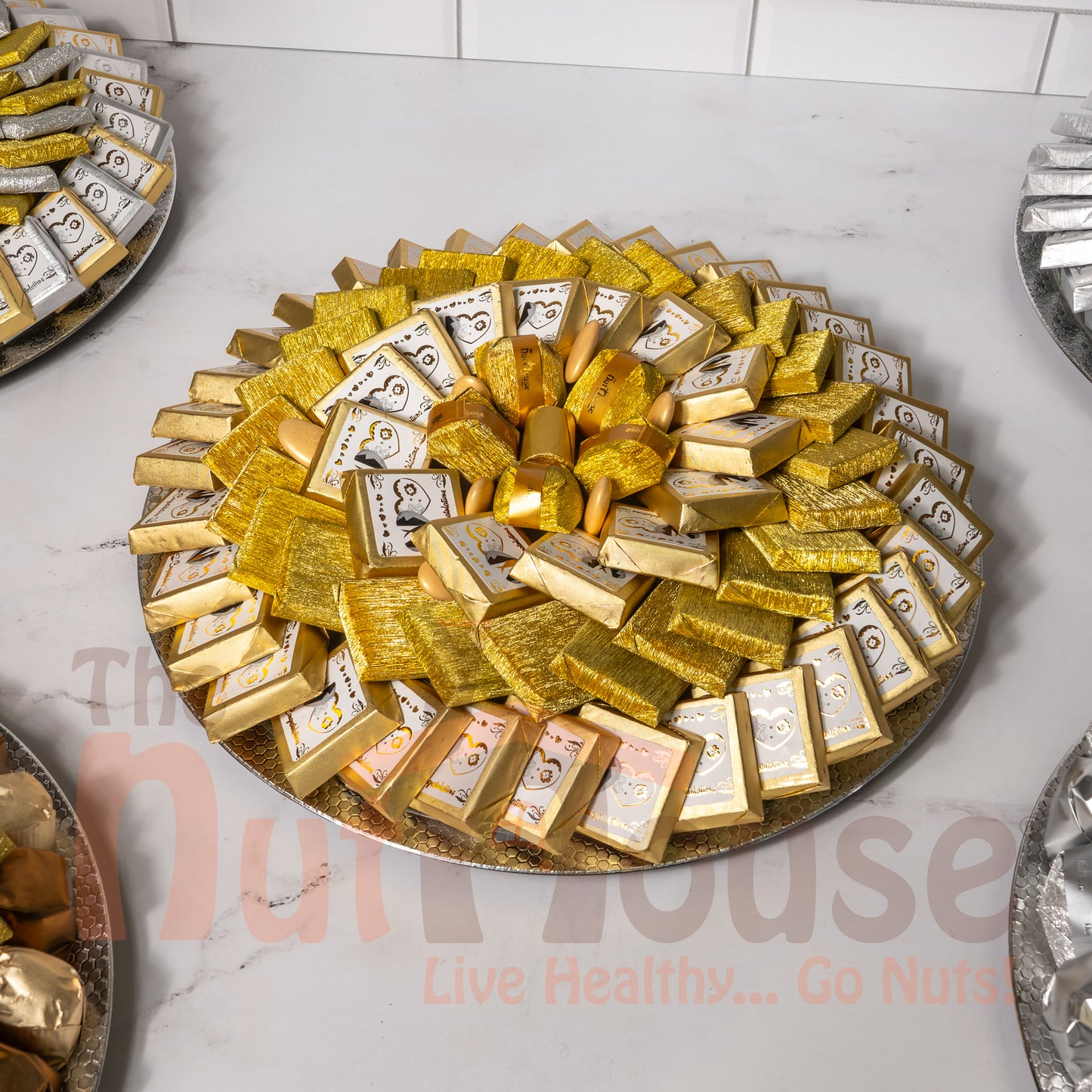 Wedding Chocolate Gift Tray (Gold)