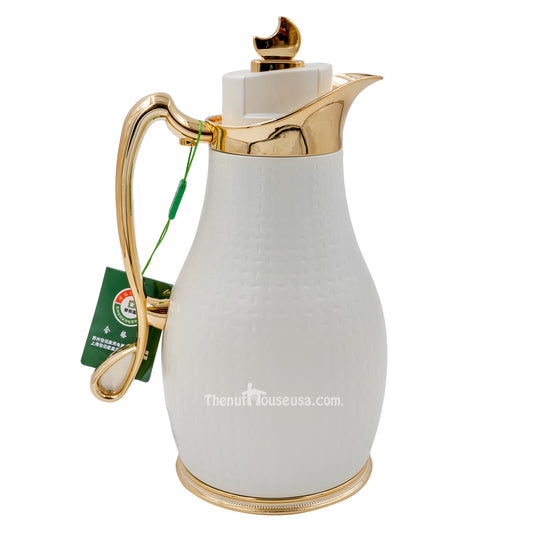 Pearl White Coffee Thermos (6212)